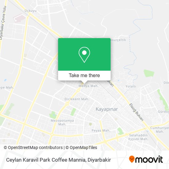 Ceylan Karavil Park Coffee Mannia map