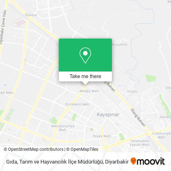 Gıda, Tarım ve Hayvancılık İlçe Müdürlüğü map