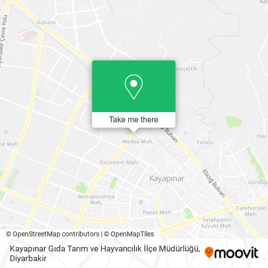 Kayapınar Gıda Tarım ve Hayvancılık İlçe Müdürlüğü map