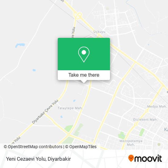 Yeni Cezaevi Yolu map