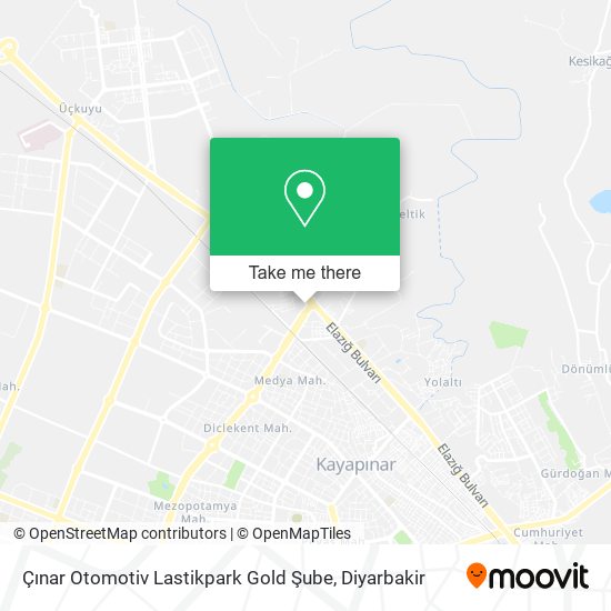 Çınar Otomotiv Lastikpark Gold Şube map