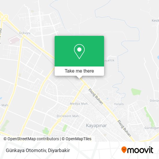 Günkaya Otomotiv map