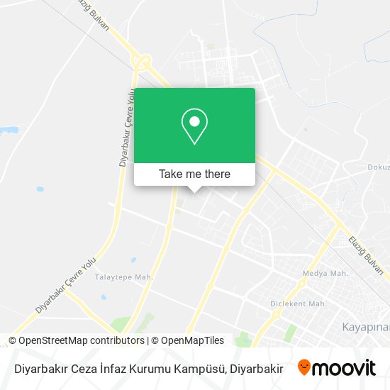 Diyarbakır Ceza İnfaz Kurumu Kampüsü map