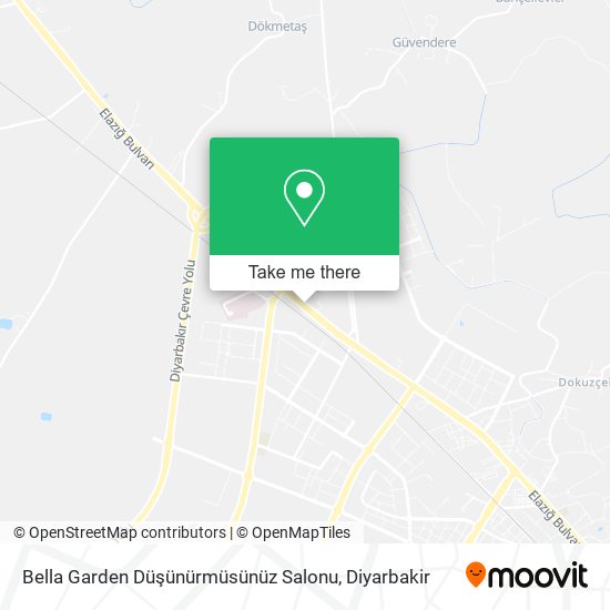 Bella Garden Düşünürmüsünüz Salonu map