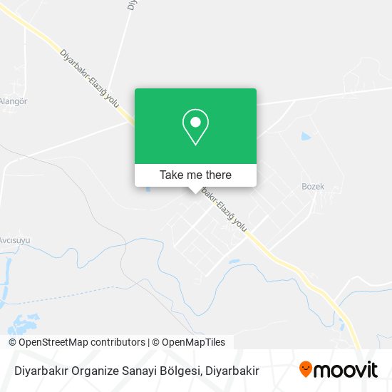 Diyarbakır Organize Sanayi Bölgesi map