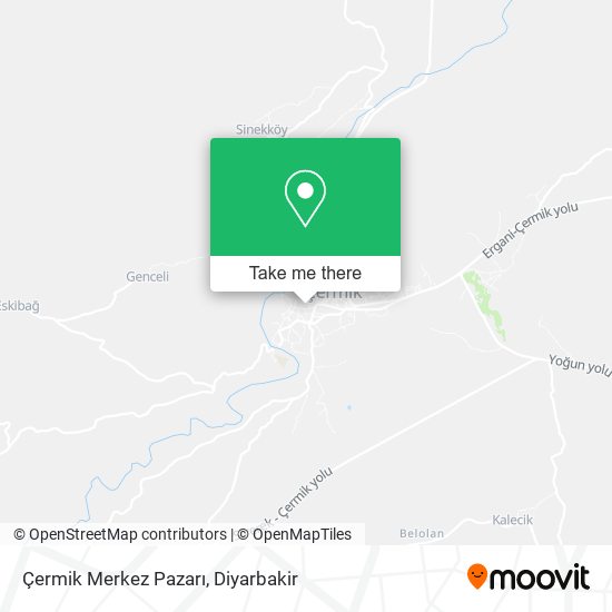 Çermik Merkez Pazarı map