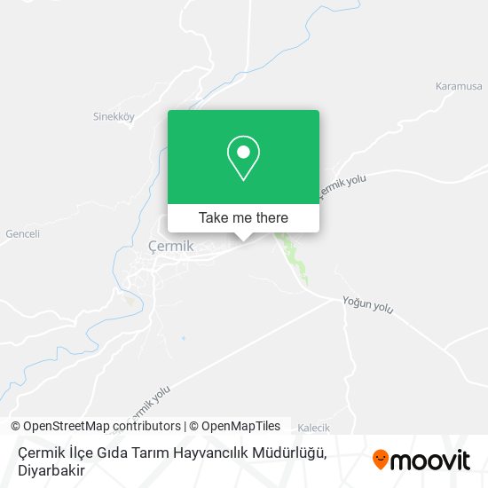 Çermik İlçe Gıda Tarım Hayvancılık Müdürlüğü map