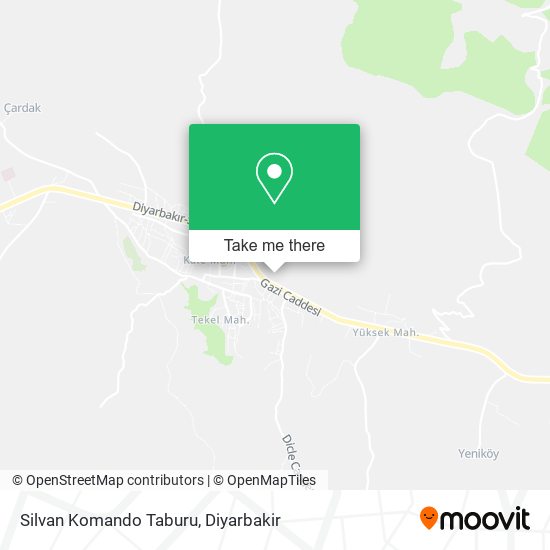 Silvan Komando Taburu map