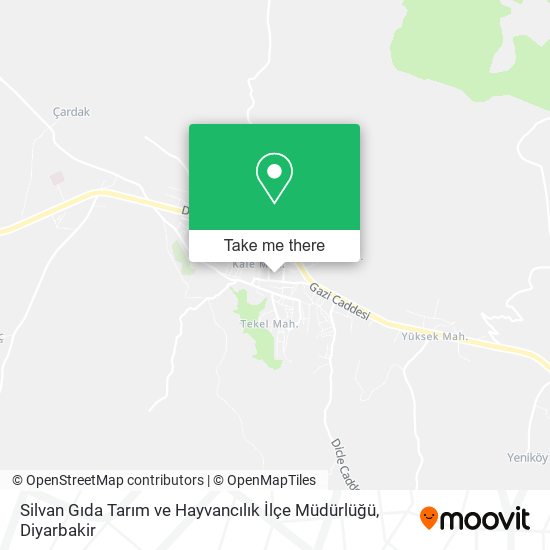 Silvan Gıda Tarım ve Hayvancılık İlçe Müdürlüğü map