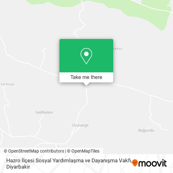 Hazro İlçesi Sosyal Yardımlaşma ve Dayanışma Vakfı map