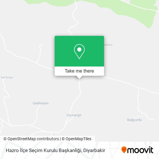 Hazro İlçe Seçim Kurulu Başkanliği map