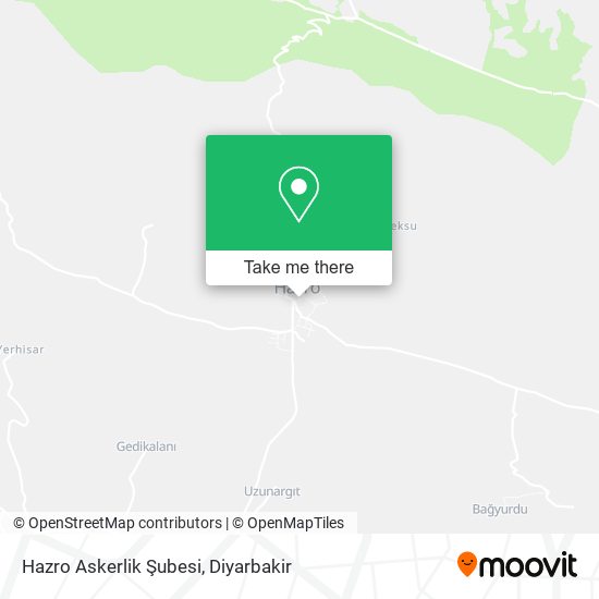Hazro Askerlik Şubesi map