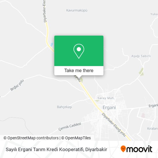 Sayılı Ergani Tarım Kredi Kooperatifi map