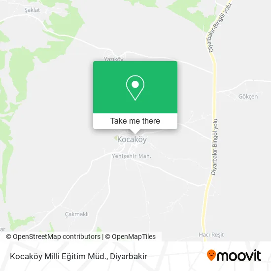 Kocaköy Milli Eğitim Müd. map