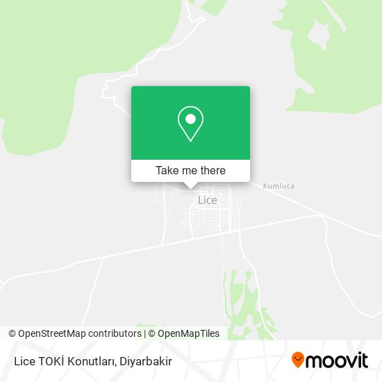 Lice TOKİ Konutları map