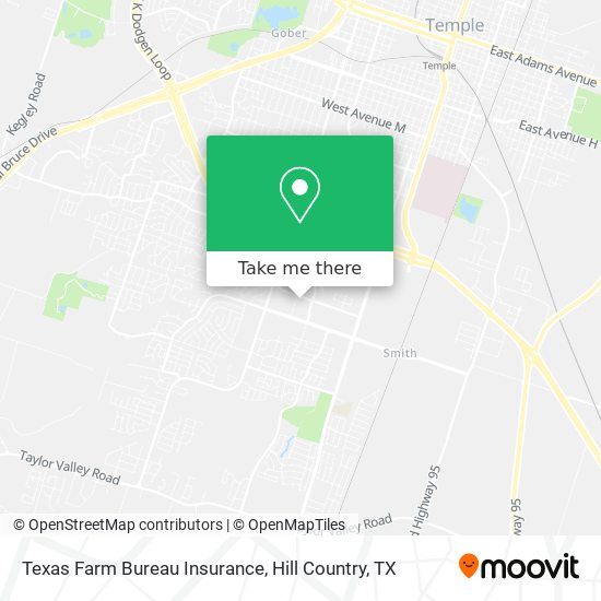 Texas Farm Bureau Insurance map