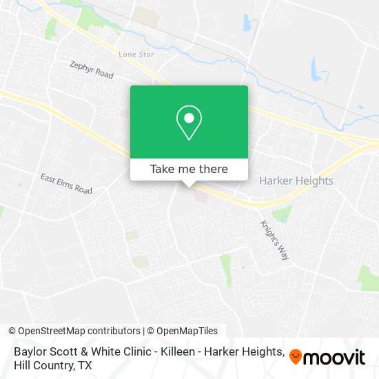 Baylor Scott & White Clinic - Killeen - Harker Heights map