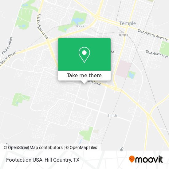 Footaction USA map