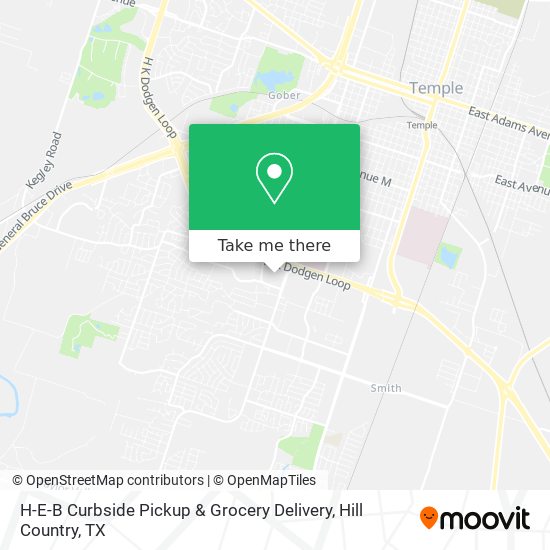 H-E-B Curbside Pickup & Grocery Delivery map