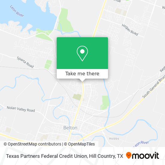Mapa de Texas Partners Federal Credit Union