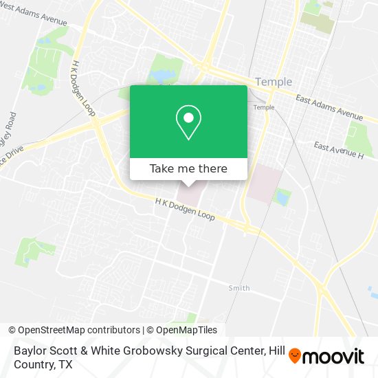 Baylor Scott & White Grobowsky Surgical Center map