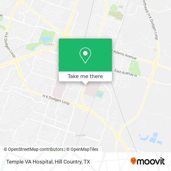 Temple VA Hospital map