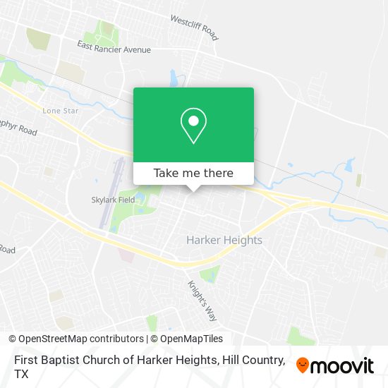 Mapa de First Baptist Church of Harker Heights