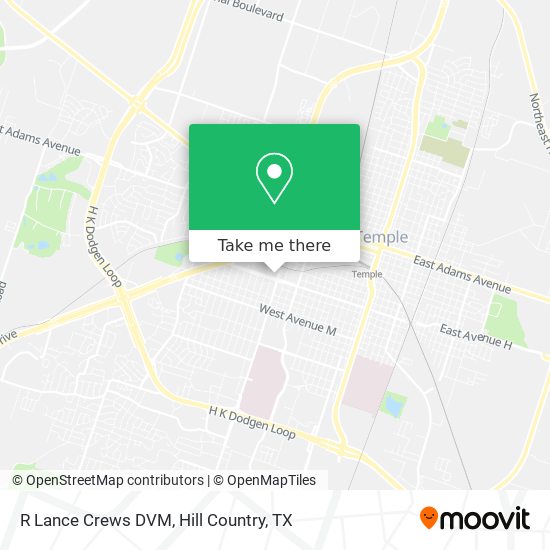 R Lance Crews DVM map