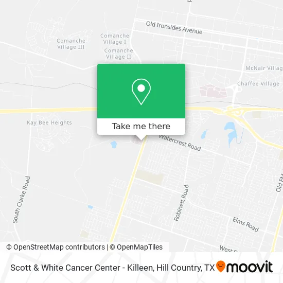 Mapa de Scott & White Cancer Center - Killeen