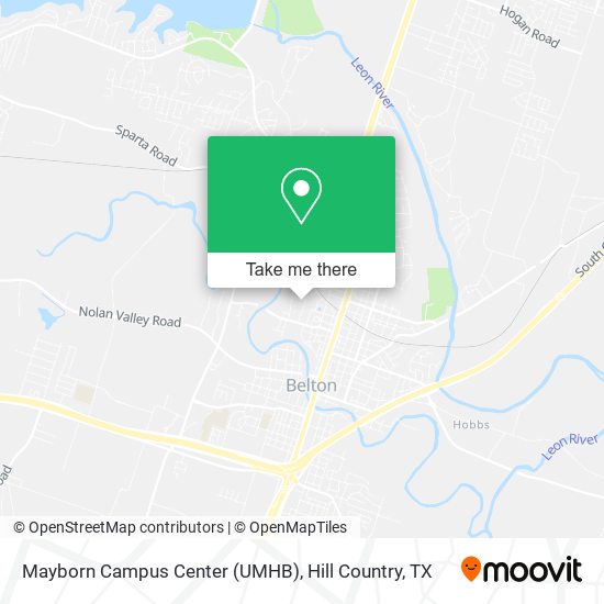 Mapa de Mayborn Campus Center (UMHB)