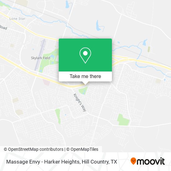 Mapa de Massage Envy - Harker Heights