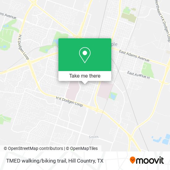 TMED walking/biking trail map