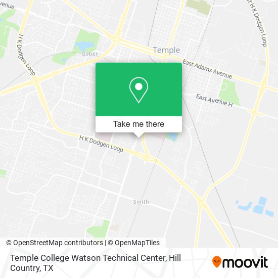 Temple College Watson Technical Center map