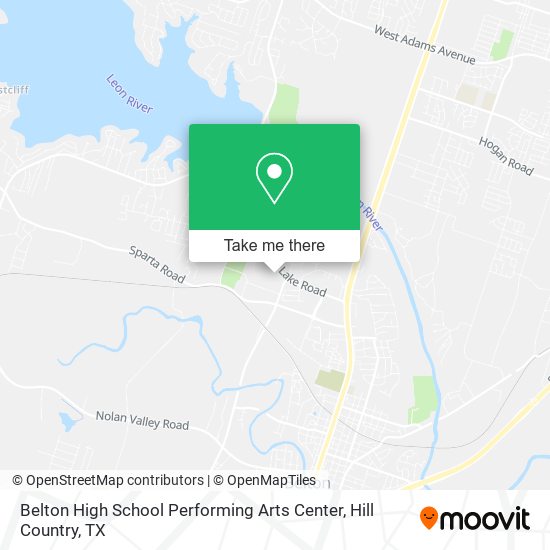 Mapa de Belton High School Performing Arts Center