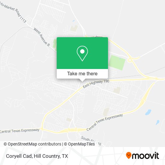 Mapa de Coryell Cad