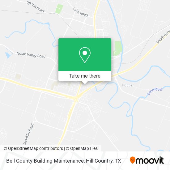 Bell County Building Maintenance map