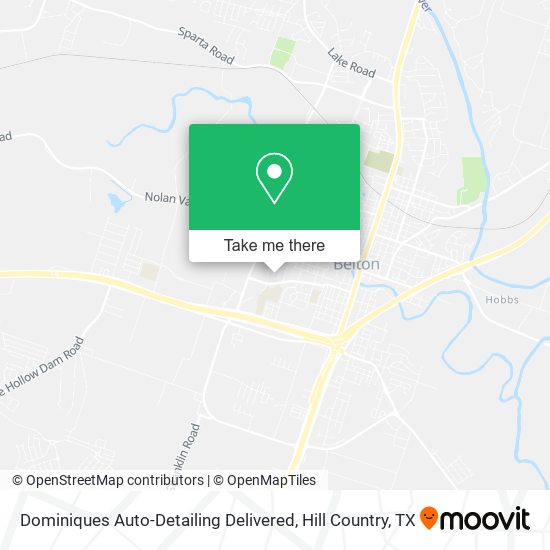 Dominiques Auto-Detailing Delivered map