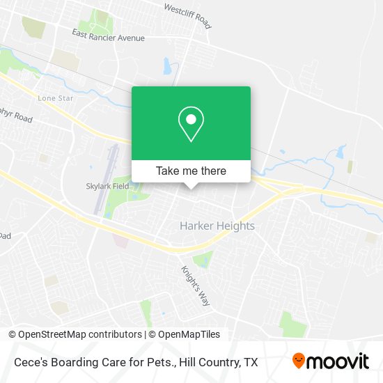 Mapa de Cece's Boarding Care for Pets.