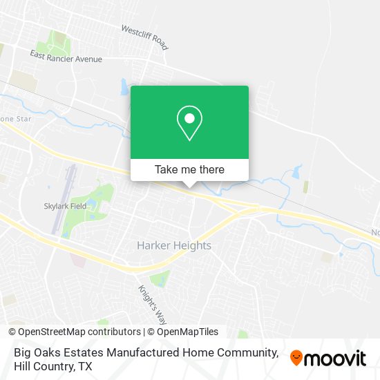 Mapa de Big Oaks Estates Manufactured Home Community