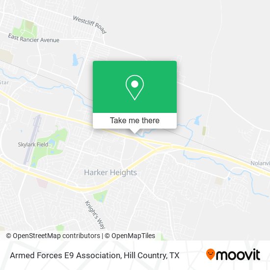 Armed Forces E9 Association map