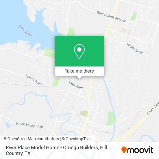 Mapa de River Place Model Home - Omega Builders