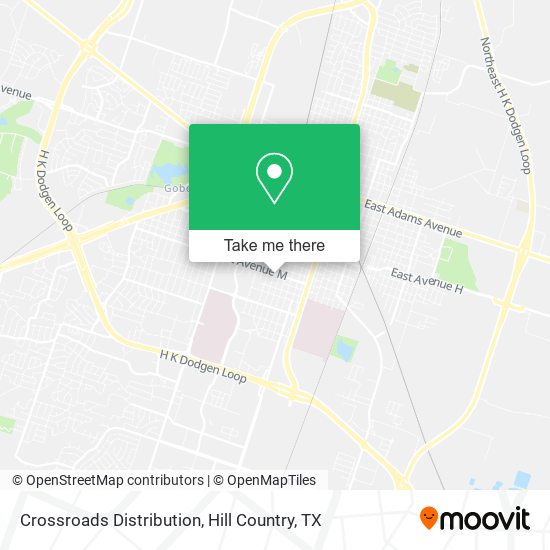 Crossroads Distribution map