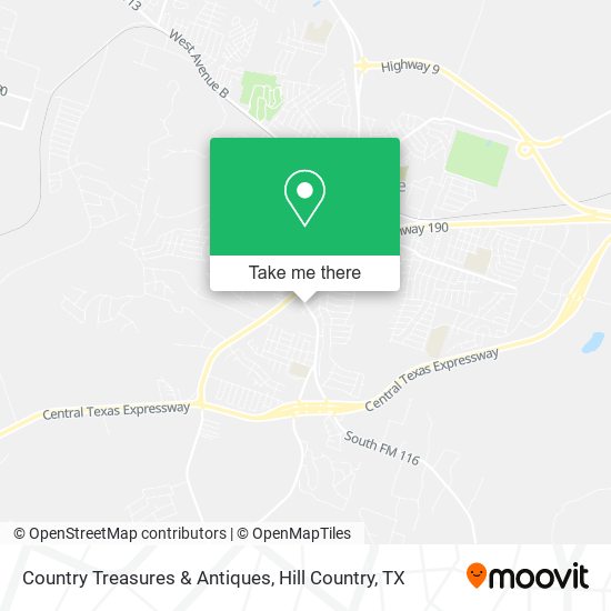 Mapa de Country Treasures & Antiques