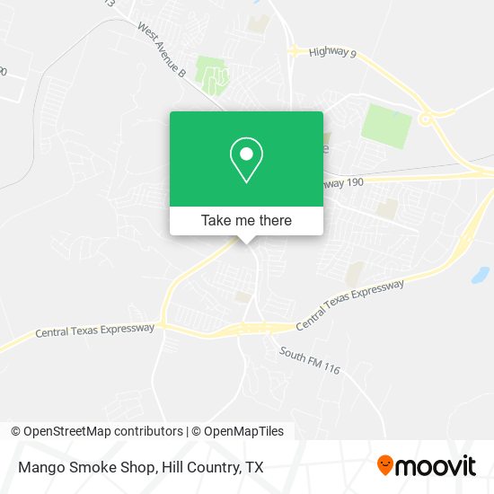 Mapa de Mango Smoke Shop