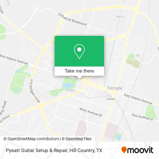 Mapa de Pyeatt Guitar Setup & Repair
