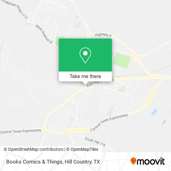 Mapa de Books Comics & Things