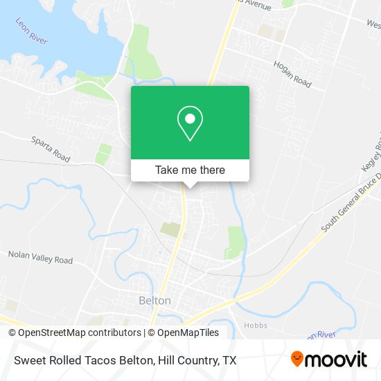 Mapa de Sweet Rolled Tacos Belton