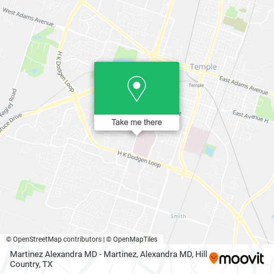 Martinez Alexandra MD - Martinez, Alexandra MD map