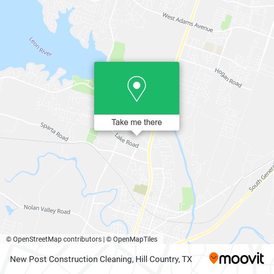 New Post Construction Cleaning map
