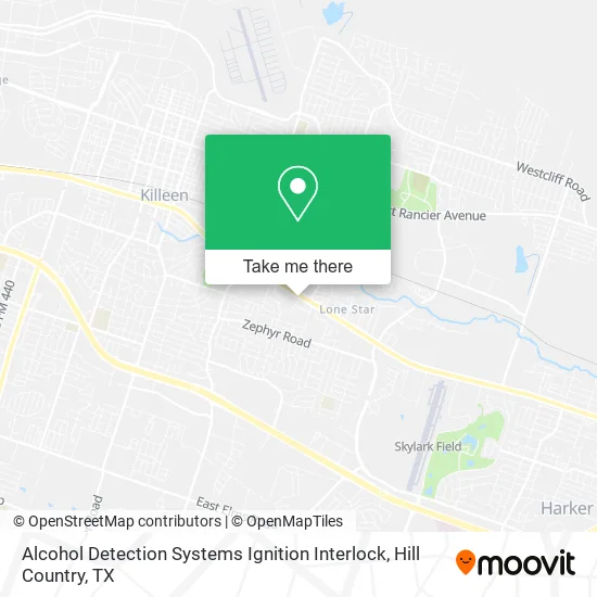 Alcohol Detection Systems Ignition Interlock map